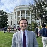 Kellen McLaughlin ('24) interned at the White House this spring on the infrastructure implementation team. 